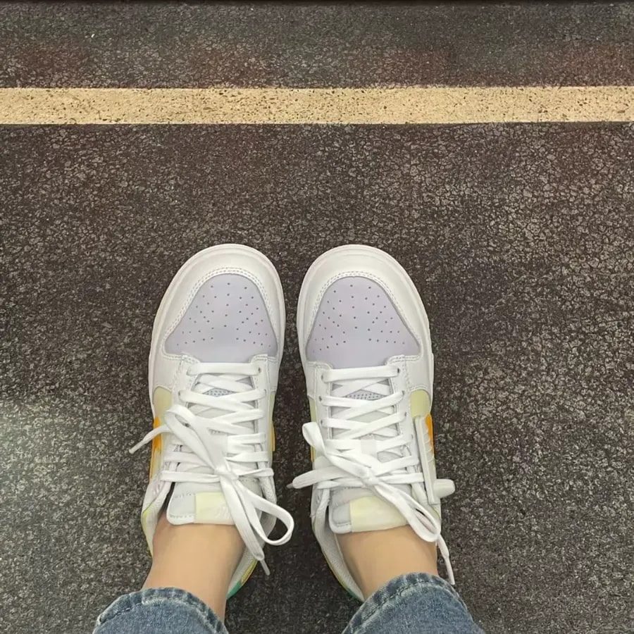Giày Nike Dunk Low Spring Mix 'White' FJ4742-100 — ảnh 4