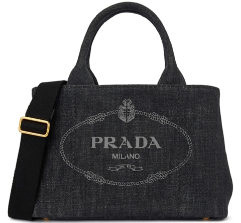 Túi Prada Canapa Denim 'Black' 1BG439-AJ6-F0002