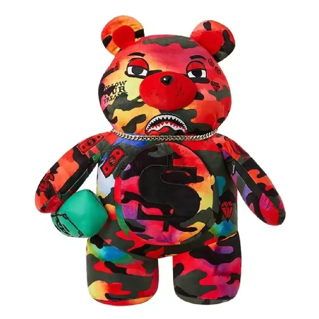 Balo Sprayground Plush Doll 'Red Camo' W0827010