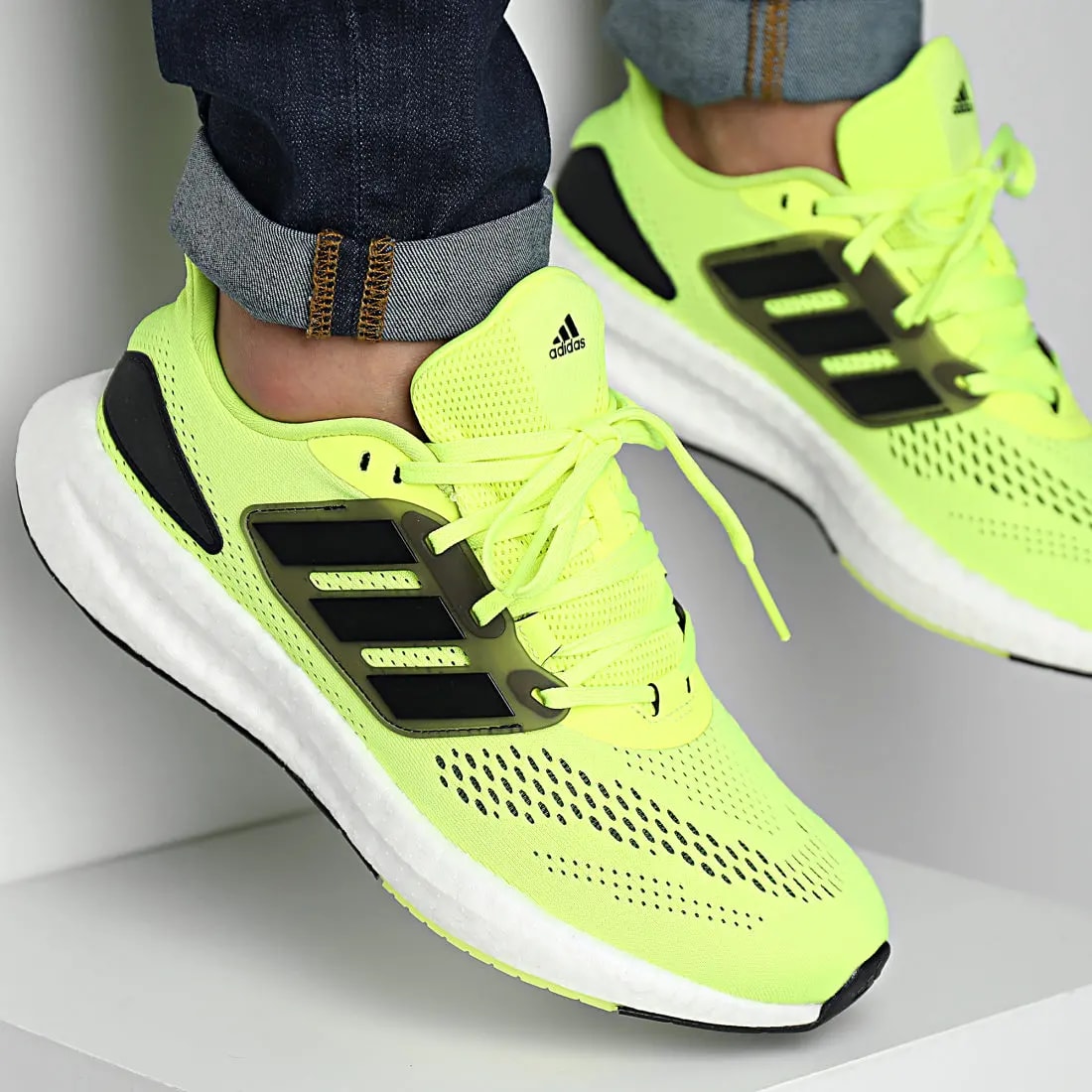 Giày Adidas PureBoost 22 'Solar Yellow Black' HQ1450 — ảnh 2