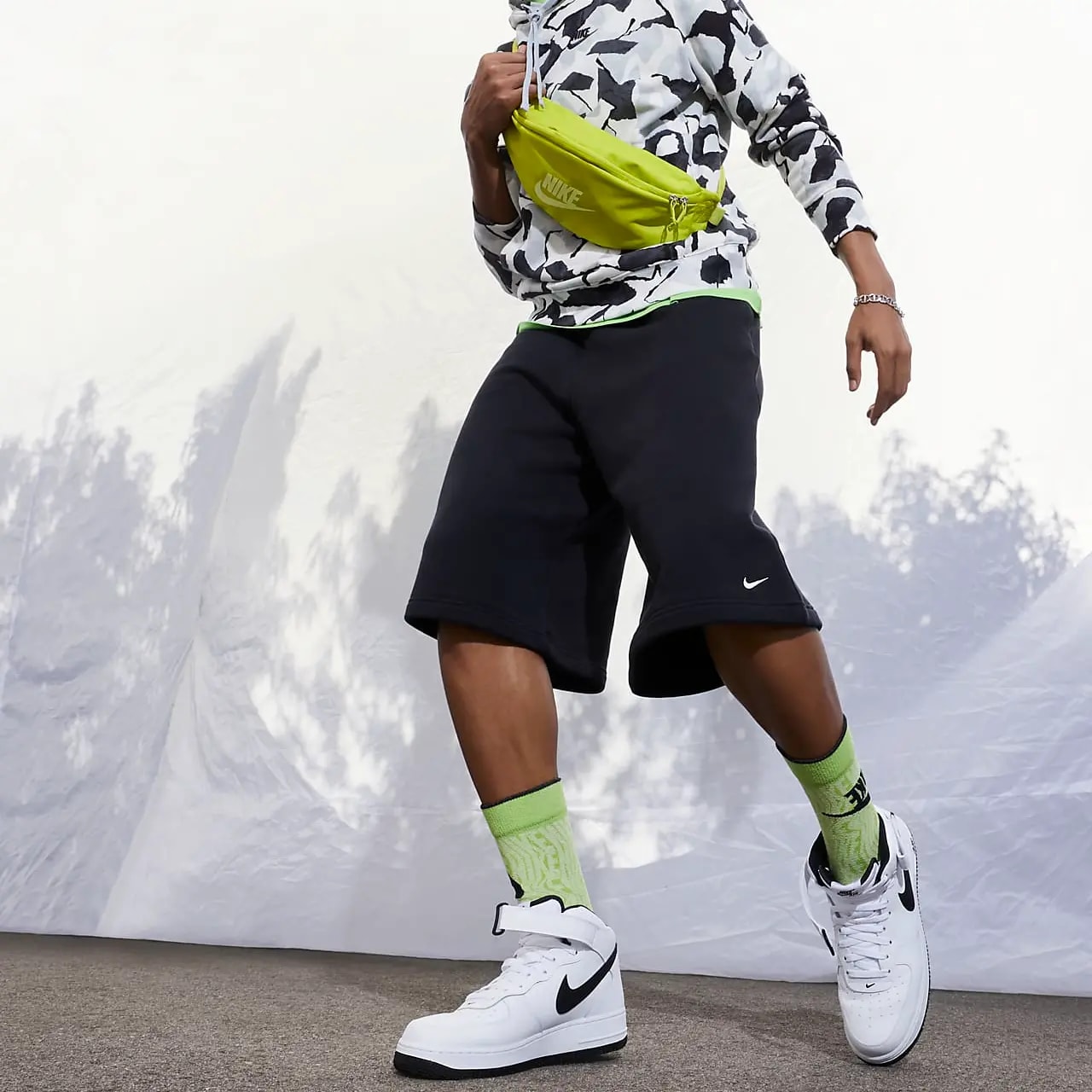 Giày Nike Air Force 1 Mid 'White Black' DV0806-101 — ảnh 2
