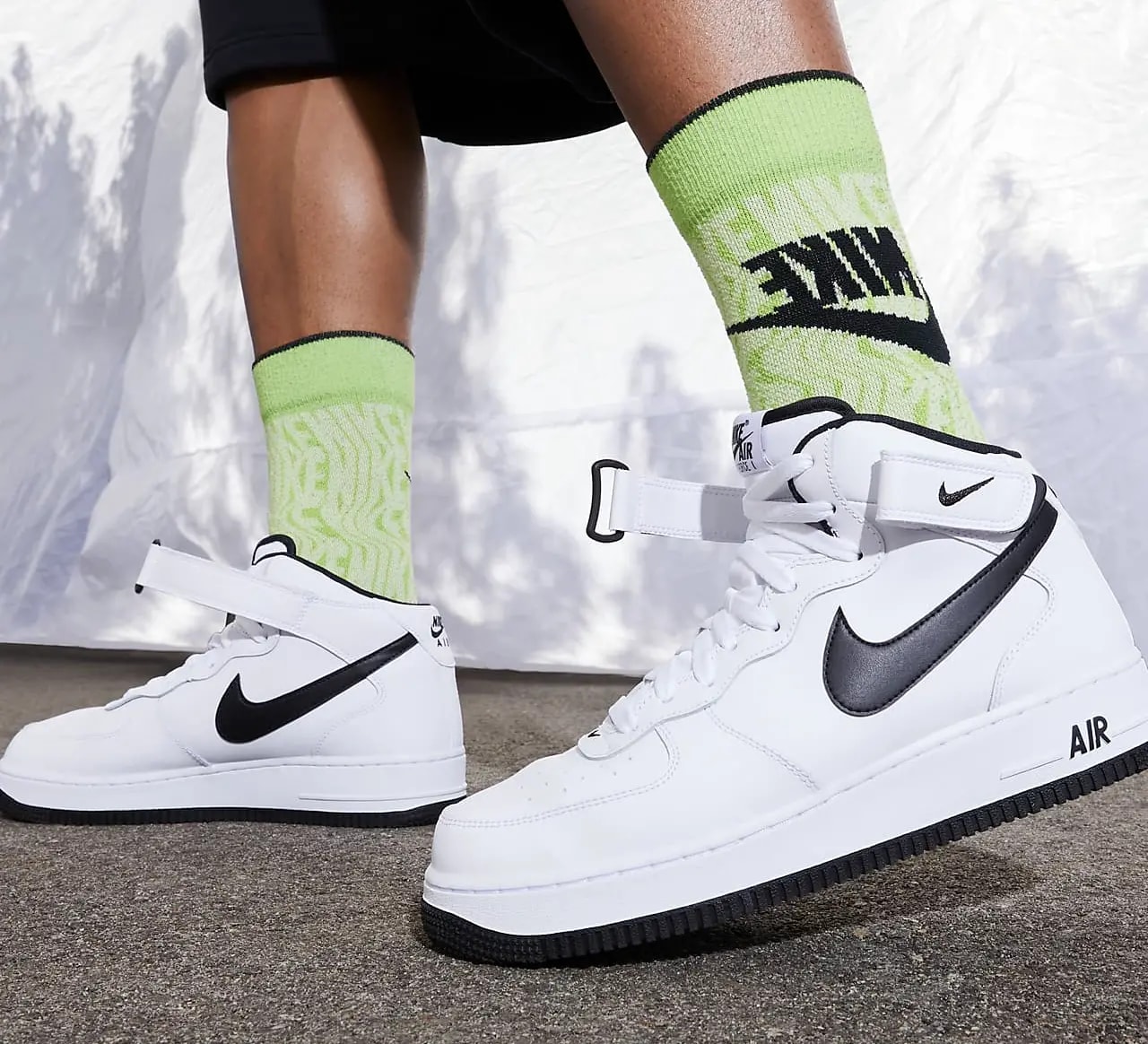 Giày Nike Air Force 1 Mid 'White Black' DV0806-101 — ảnh 3