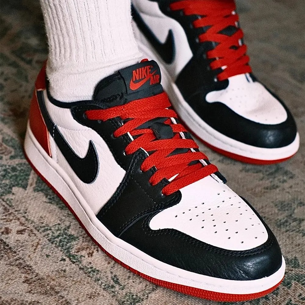 Giày Nike Air Jordan 1 Retro Low OG 'Black Toe' CZ0790-106 — ảnh 4