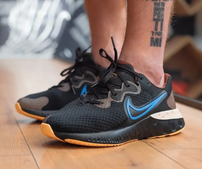 Giày Nike Renew Run 2 'Black Photo Blue' CU3504-002 — ảnh 2