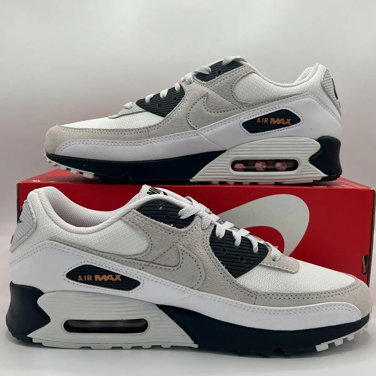 Giày Nike Air Max 90 'White Black Hot Curry' DM0029-100 — ảnh 2