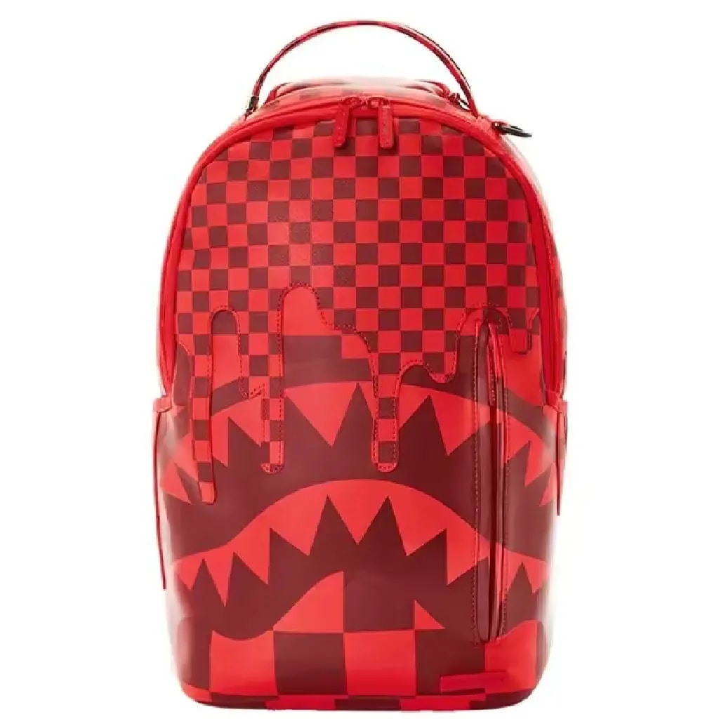 Balo Sprayground Checkerboard Stitching Shark Mouth 'Red' W0845724