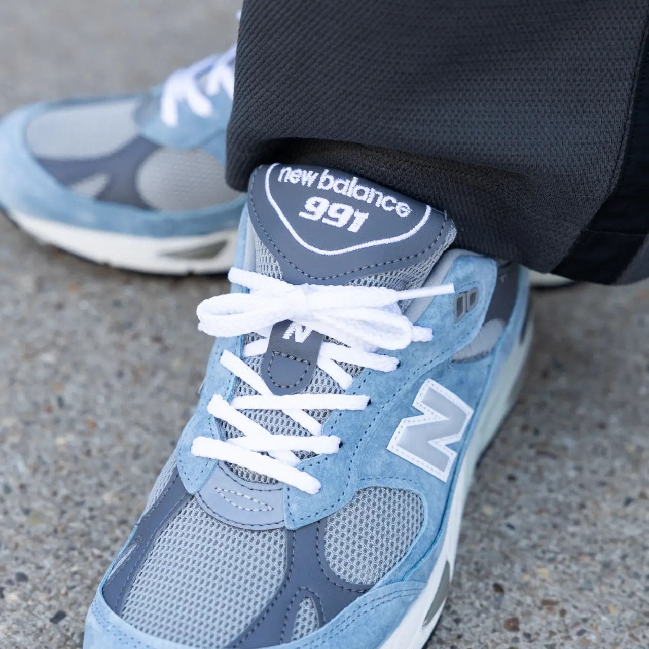 Giày New Balance 991 Made in England 'Dusty Blue' M991BGG — ảnh 3