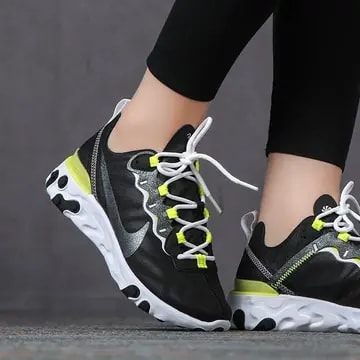 Giày Nike React Element 55 'Black Lemon Venom' CN3591-001 — ảnh 2