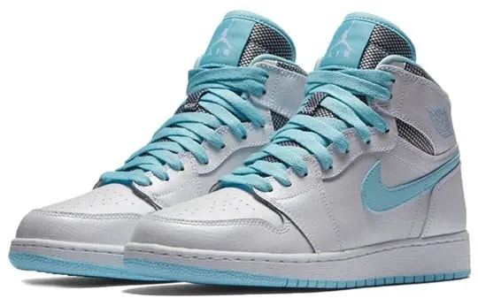 Giày Niike Air Jordan 1 Retro High 'White Still Blue' 332148-106 — ảnh 4