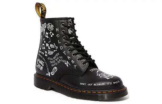 Giày Dr. Martens 1460 Scribble 'Black' 25245009 — ảnh 4