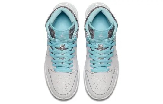 Giày Niike Air Jordan 1 Retro High 'White Still Blue' 332148-106 — ảnh 5