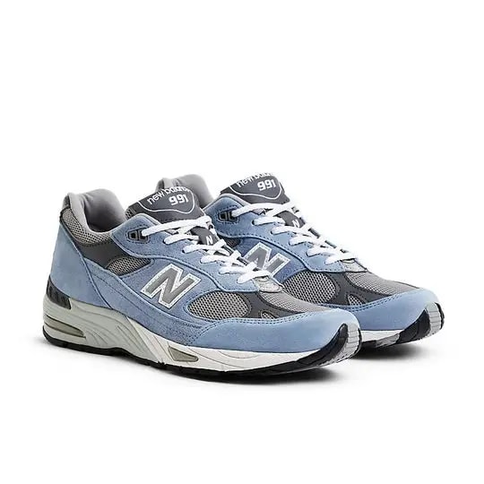 Giày New Balance 991 Made in England 'Dusty Blue' M991BGG — ảnh 5