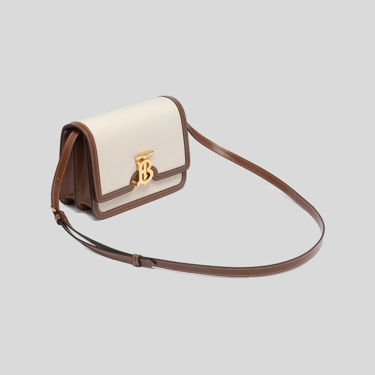 Túi Burberry Two Tone Canvas Small 'Malt Brown' 80393651 — ảnh 3