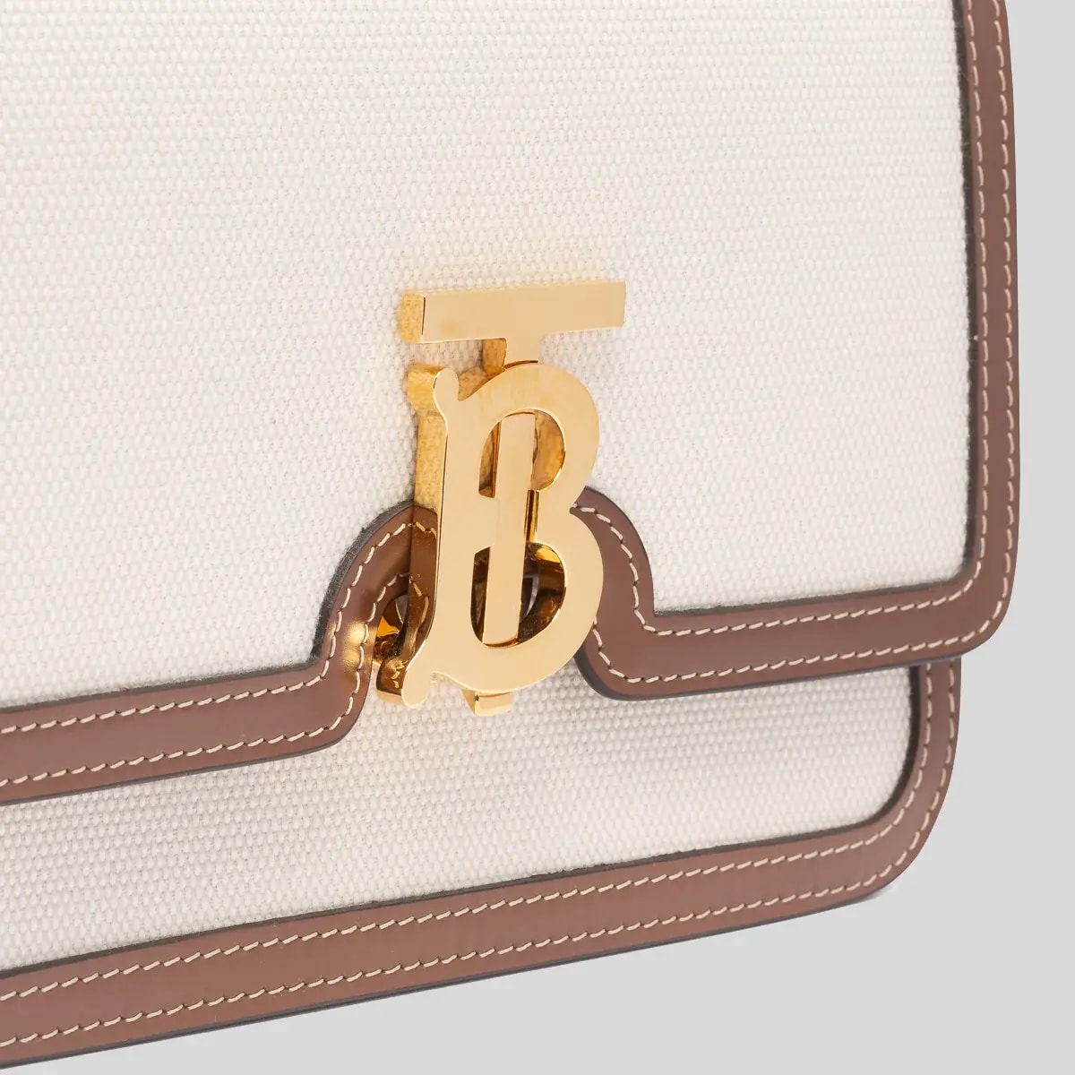 Túi Burberry Two Tone Canvas Small 'Malt Brown' 80393651 — ảnh 4