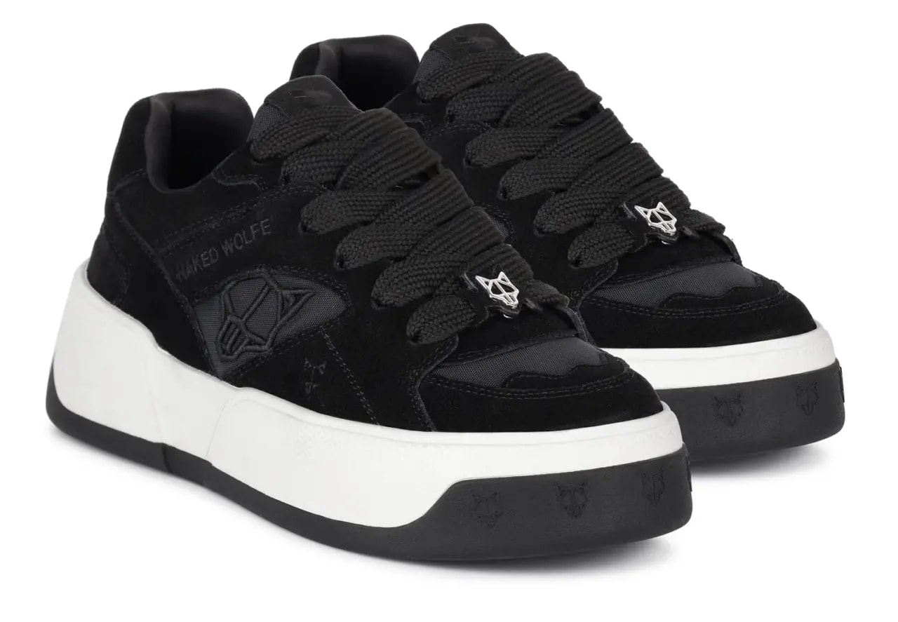 Giày Naked Wolfe Crash Cow Suede 'Black' — ảnh 2