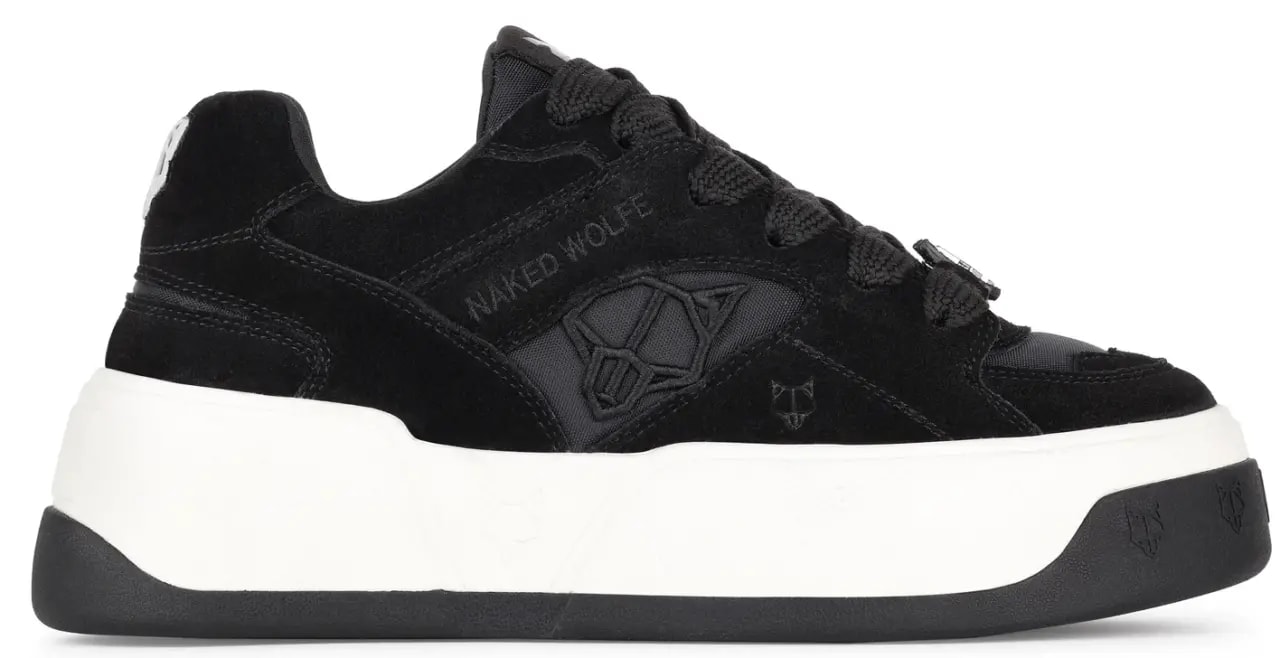 Giày Naked Wolfe Crash Cow Suede 'Black' — kich-thuoc: 36