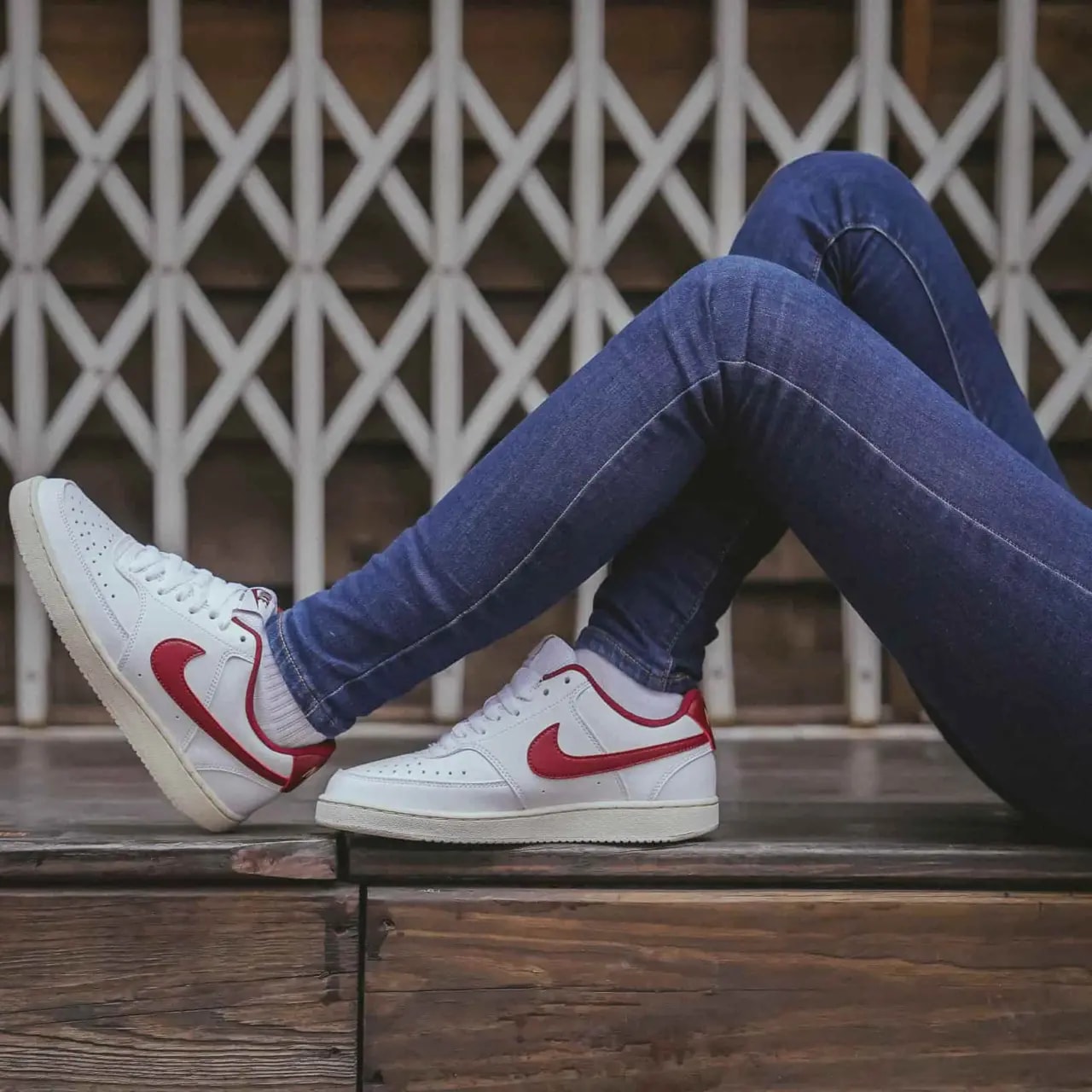 Giày Nike Court Vision 'White Red Gold' DH3158-106 — ảnh 2
