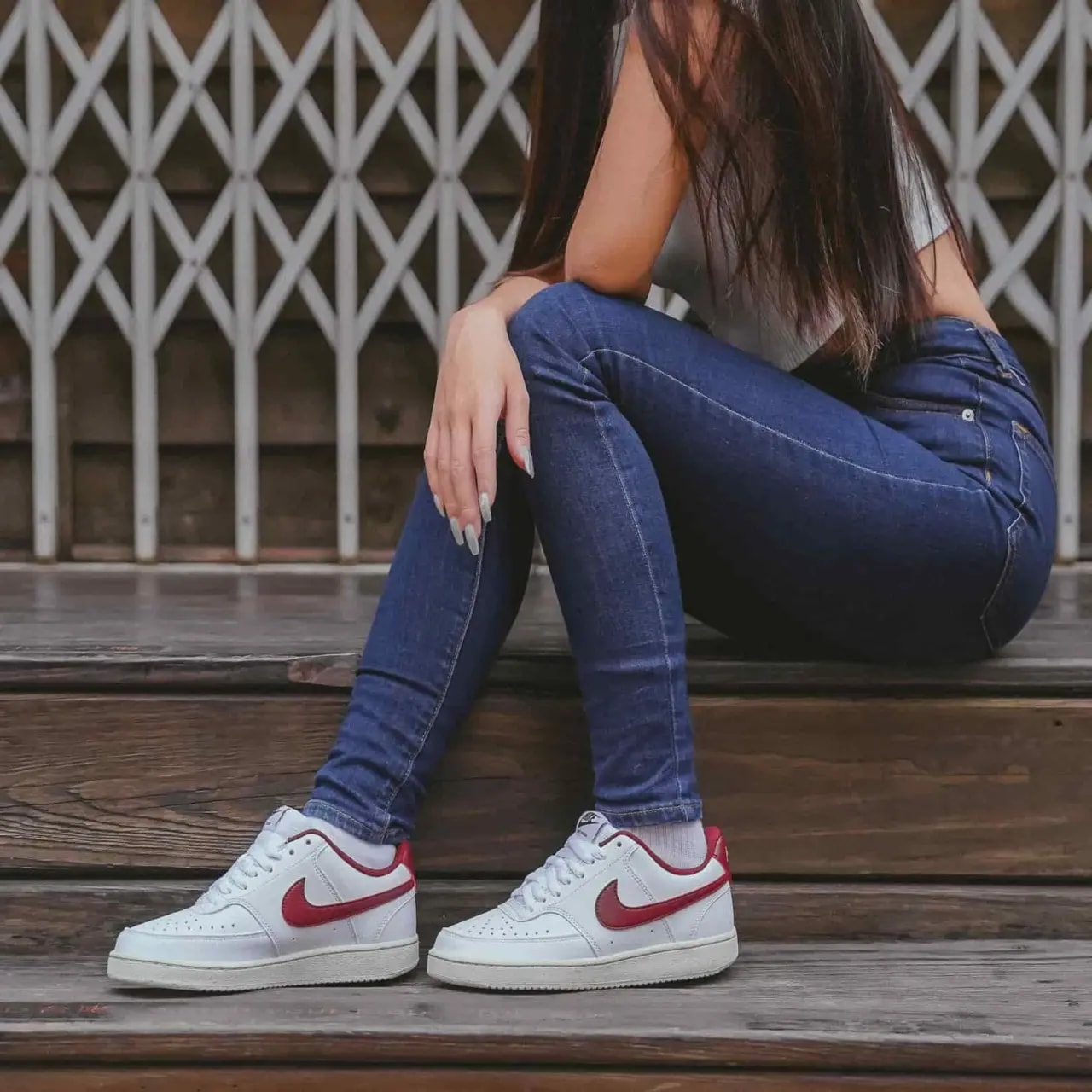 Giày Nike Court Vision 'White Red Gold' DH3158-106 — ảnh 3
