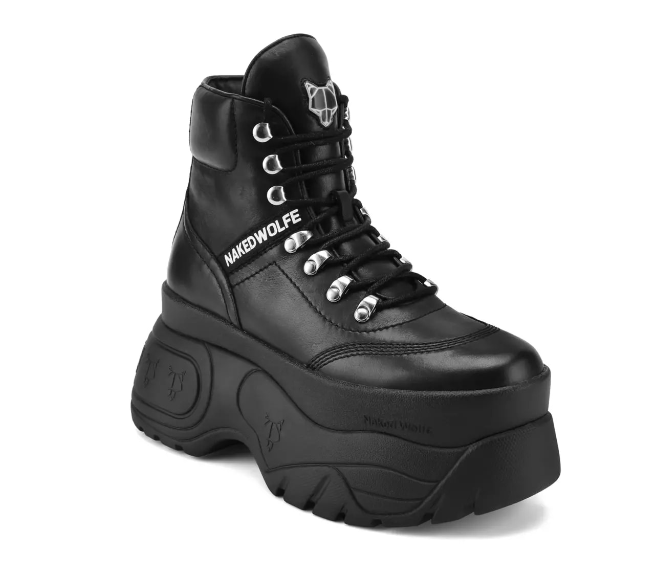 Giày Naked Wolfe Spike 'Black Leather' — ảnh 4
