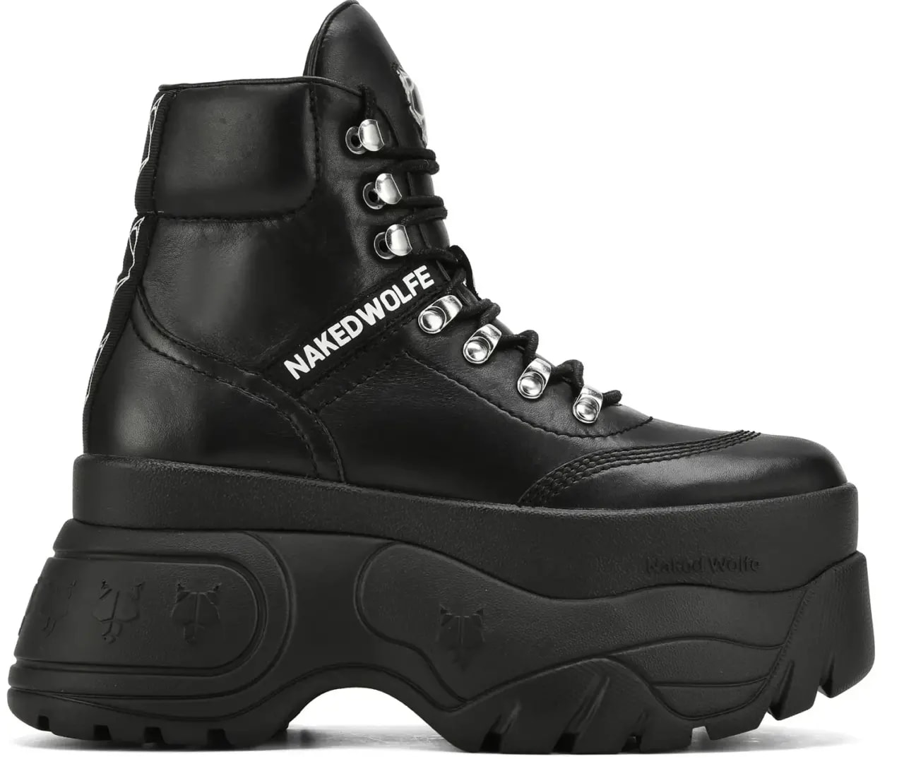 Giày Naked Wolfe Spike 'Black Leather' — kich-thuoc: 36.5