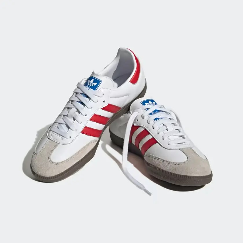 Giày Adidas Samba OG 'White Better Scarlet' IG1025 — ảnh 5