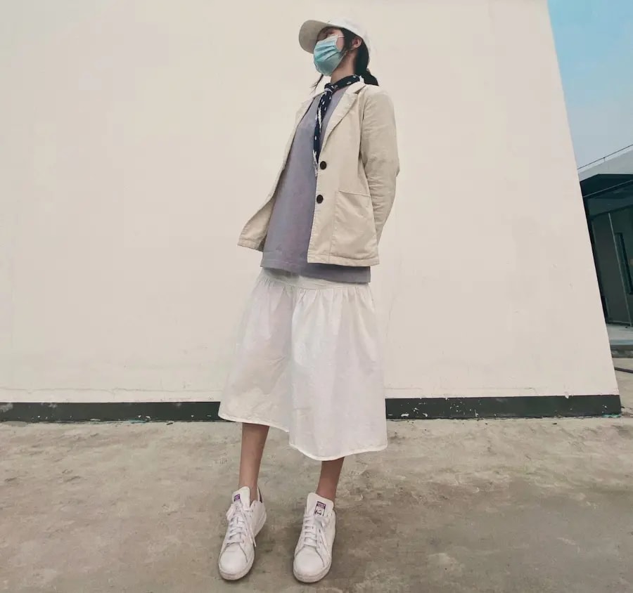 Giày Adidas Stan Smith 'White Purple' EE5864 — ảnh 2