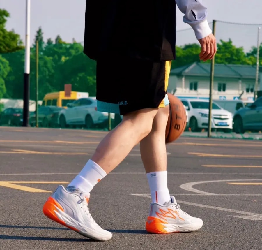 Giày Puma MB.02 'Platinum Gray Ultra Orange' 378288-02 — ảnh 5