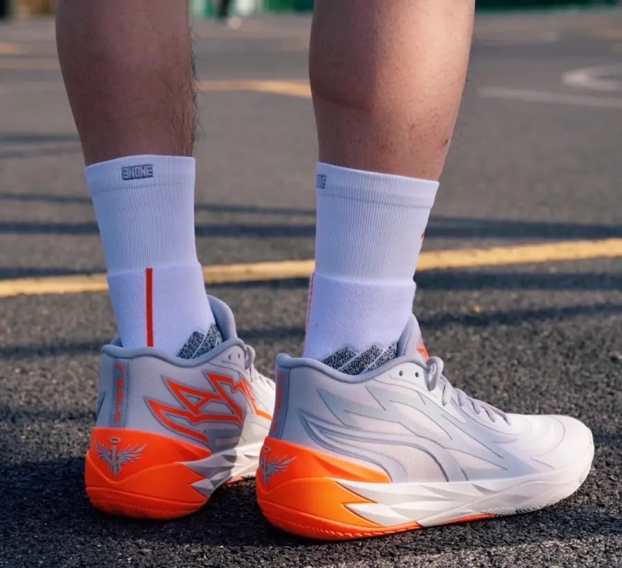 Giày Puma MB.02 'Platinum Gray Ultra Orange' 378288-02 — ảnh 4