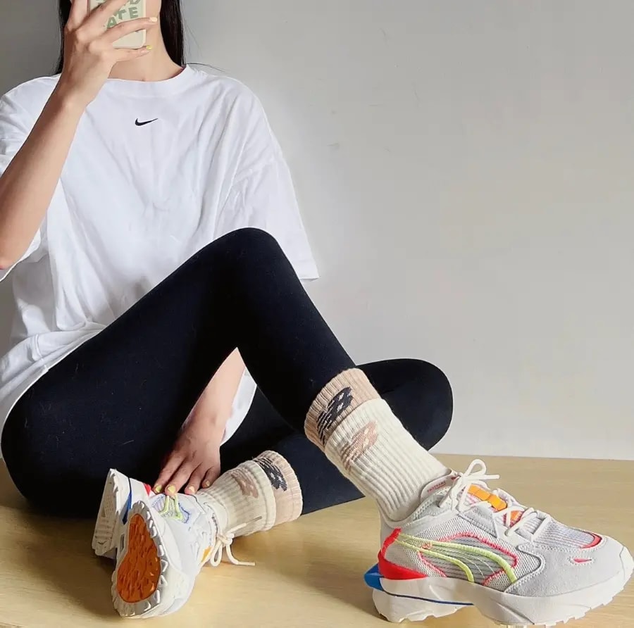 Giày Puma Pwrframe Op-1 Knit 'Beige' 384343-01 — ảnh 3