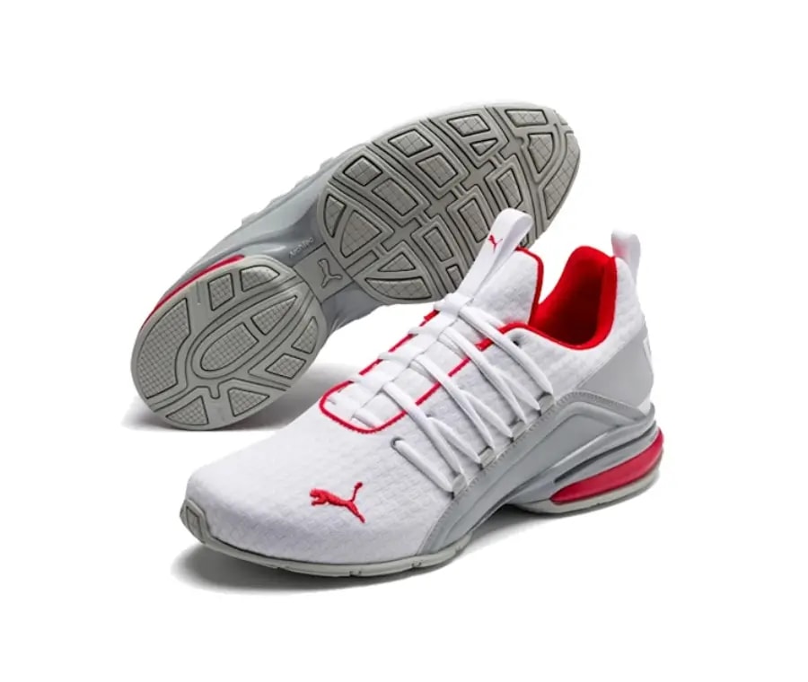 Giày Puma Axelion Block 'White Red' 193148-02 — ảnh 4