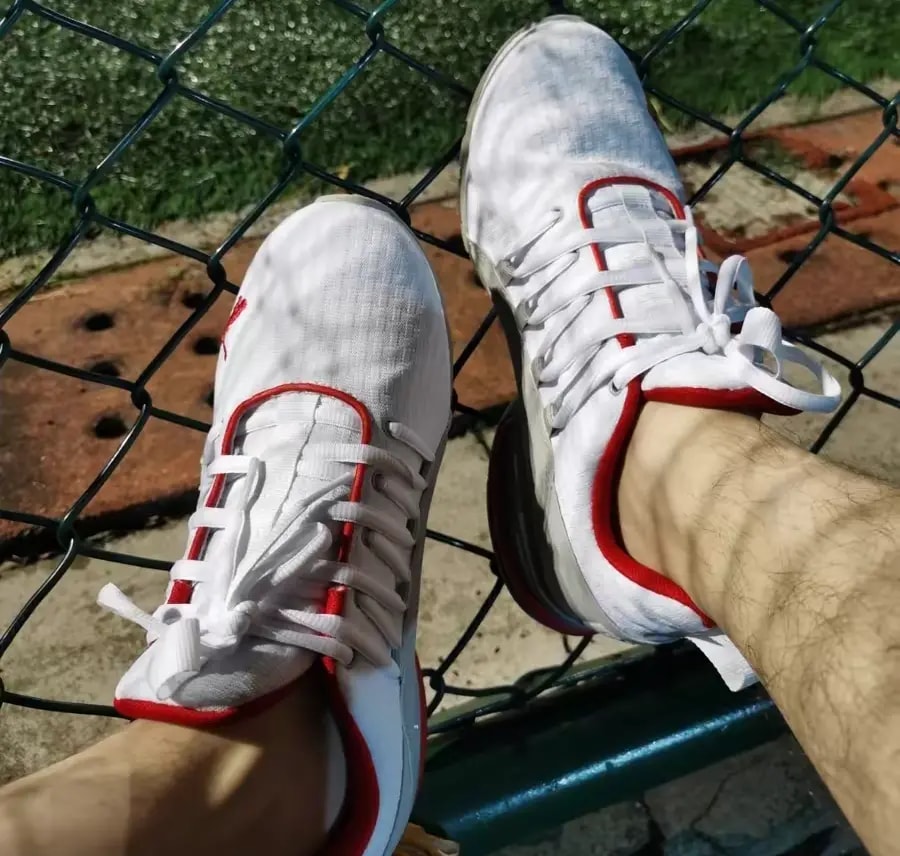 Giày Puma Axelion Block 'White Red' 193148-02 — ảnh 2