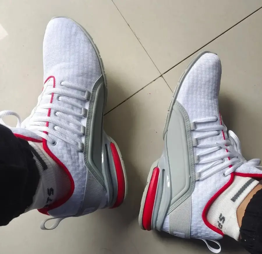 Giày Puma Axelion Block 'White Red' 193148-02 — ảnh 3