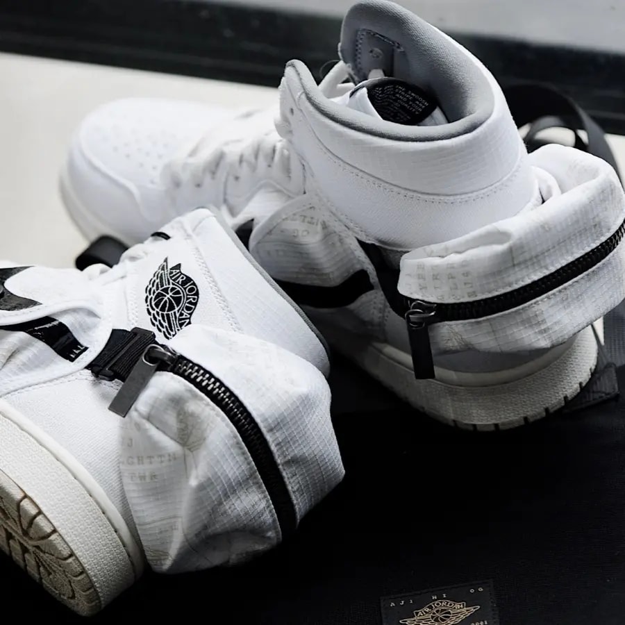 Giày Nike Air Jordan 1 Retro High Utility 'White Black' DO8727-100 — ảnh 3