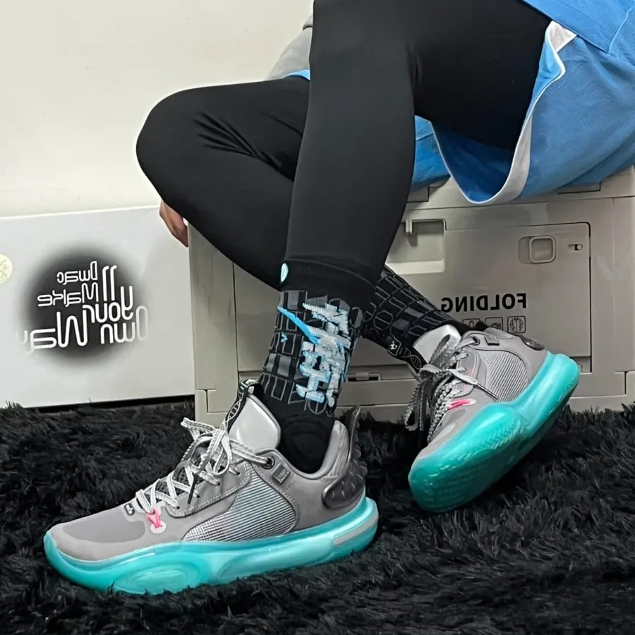 Giày Li-Ning Wade All City 11 'Grey Teal' ABAT005-5 — ảnh 4