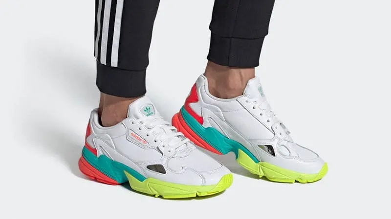 Giày Adidas Originals Falcon 'White Aqua Red' EH0319 — ảnh 3