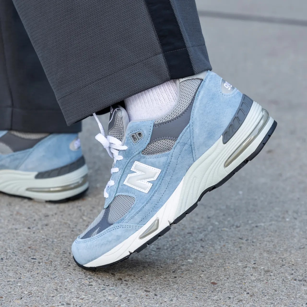 Giày New Balance 991 Made in England 'Dusty Blue' M991BGG — ảnh 4