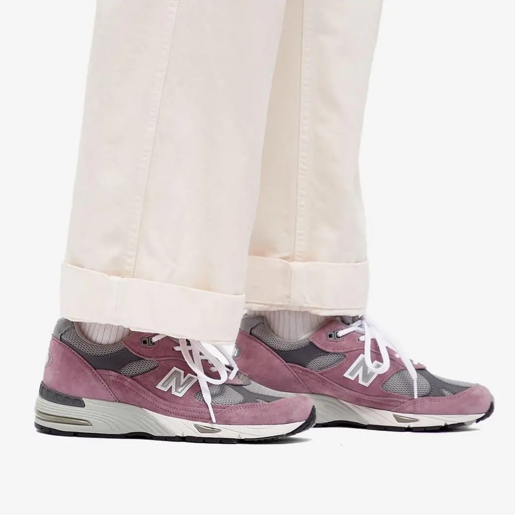 Giày New Balance 991V1 'Purple Gray' W991PGG — ảnh 3
