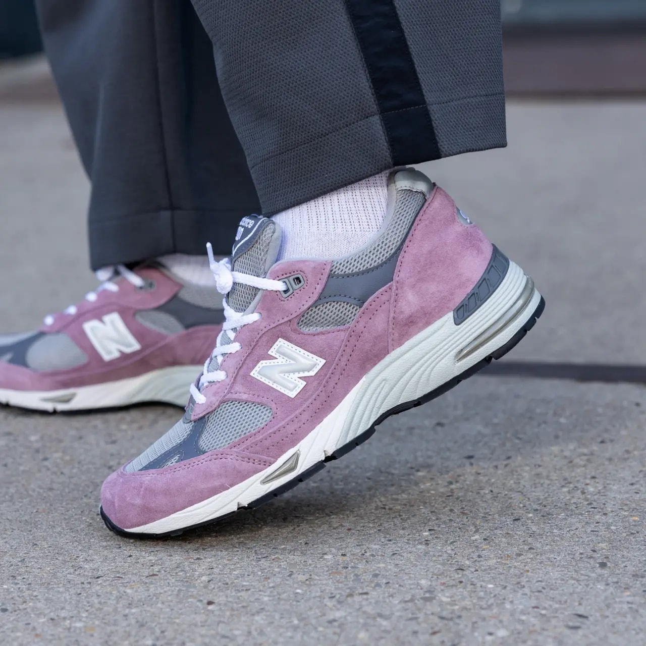 Giày New Balance 991V1 'Purple Gray' W991PGG — ảnh 5