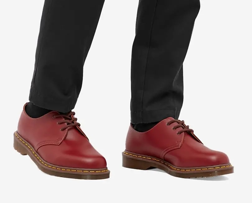 Giày Dr.Martens Vintage 1461 Quilon Leather Oxford 'Wine' 12877601 — ảnh 3