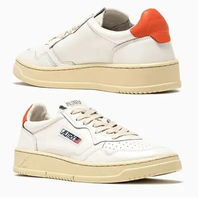 Giày Autry Medalist Low 'White Orange' AULM-LL24 — ảnh 3