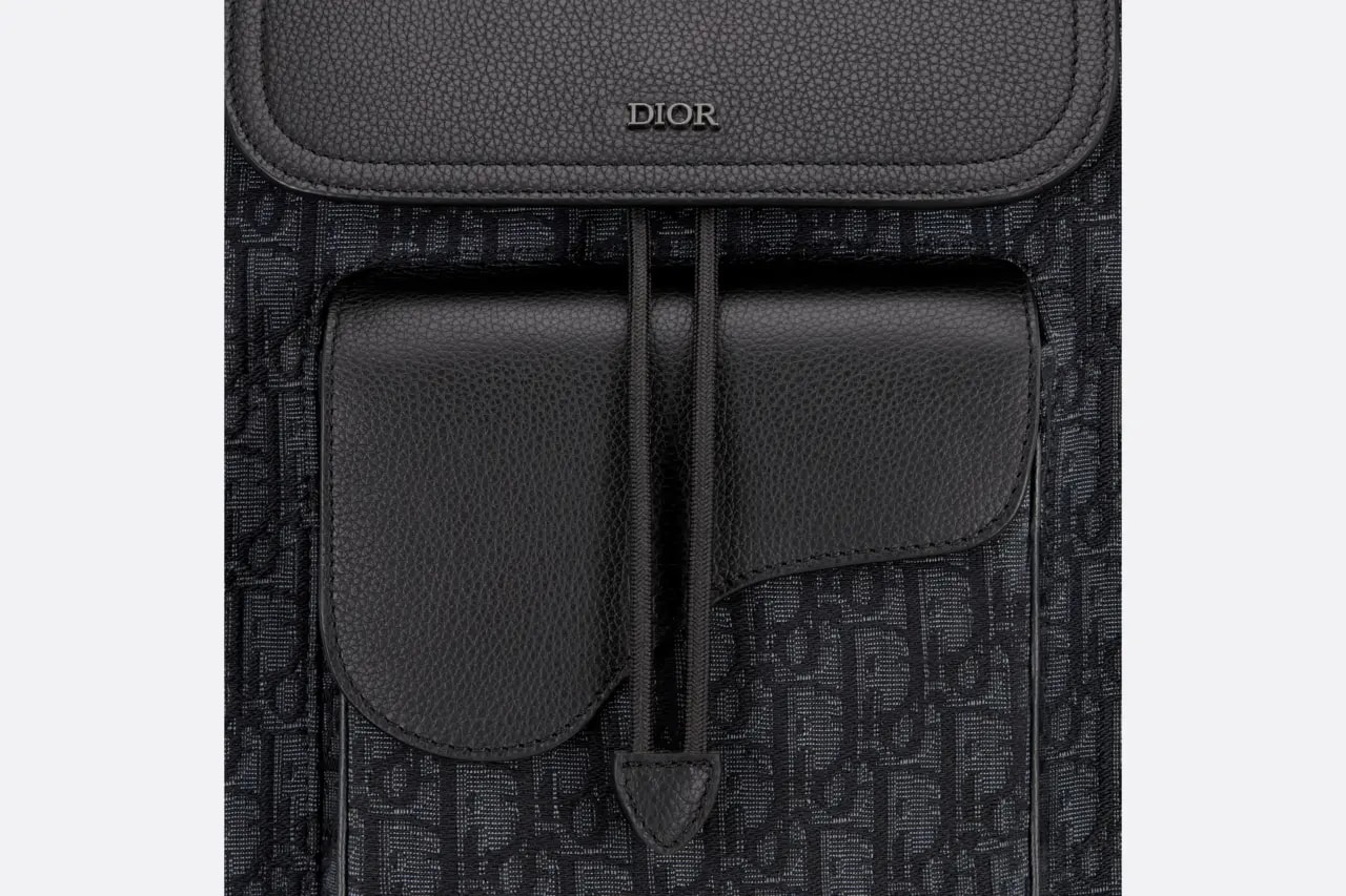 Balo Dior Saddle Backpack 'Black' 1ADBA161YKS-H03E — ảnh 5