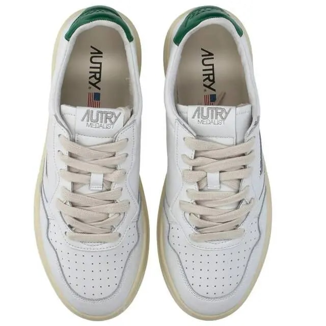 Giày Autry Medalist Low Leather 'White Green' AULM-LL20 — ảnh 4