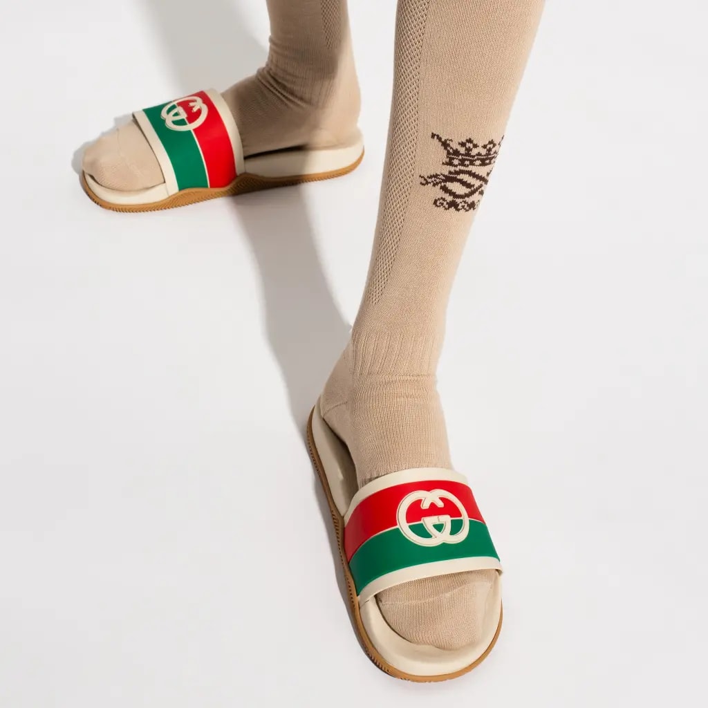 Dép Gucci Interlocking G 'Orange Green' 655265-JFA00-9136 — ảnh 2