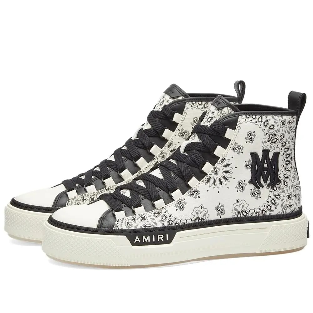 Giày Amiri Court High 'Bandana White' MFS007-100 — ảnh 2