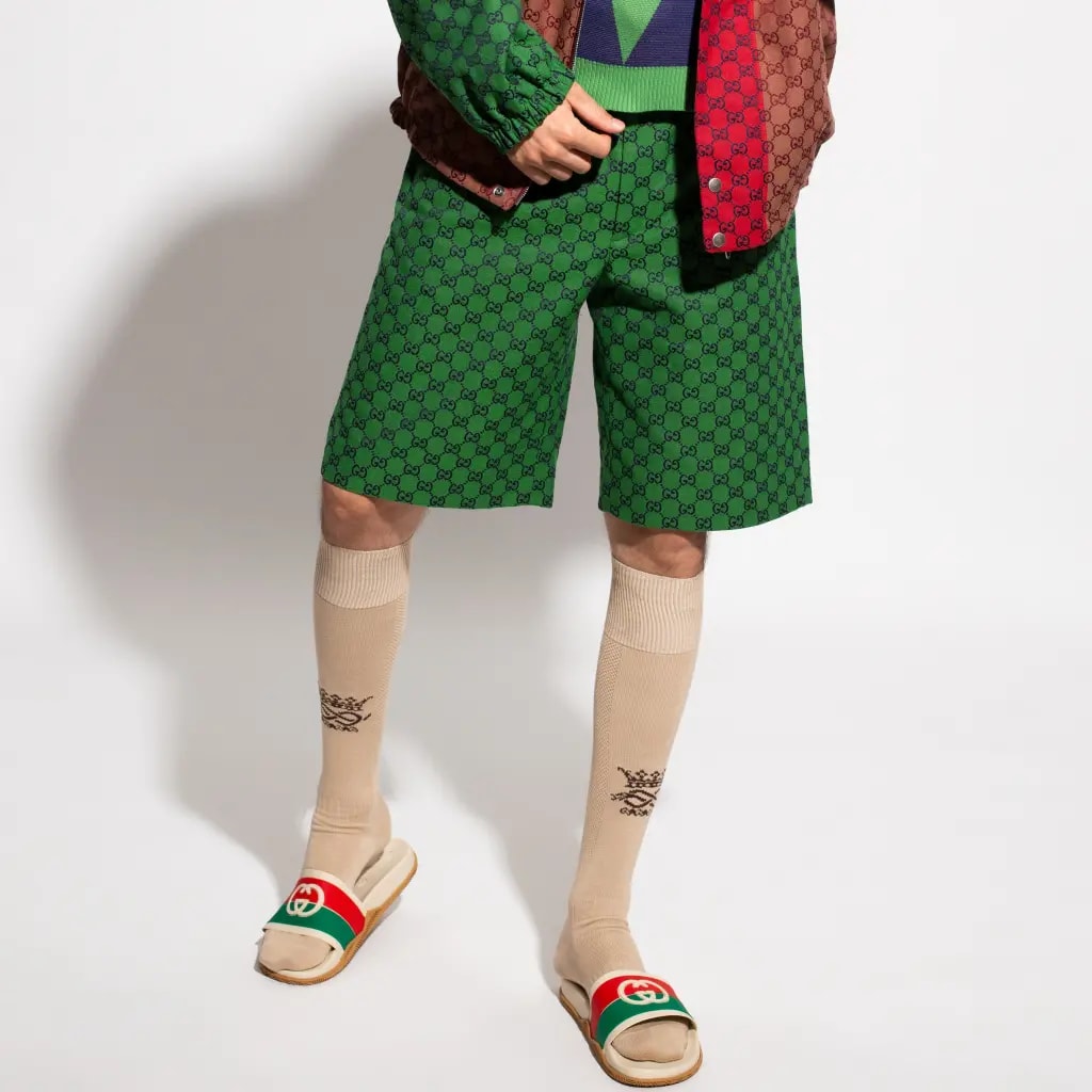Dép Gucci Interlocking G 'Orange Green' 655265-JFA00-9136 — ảnh 3