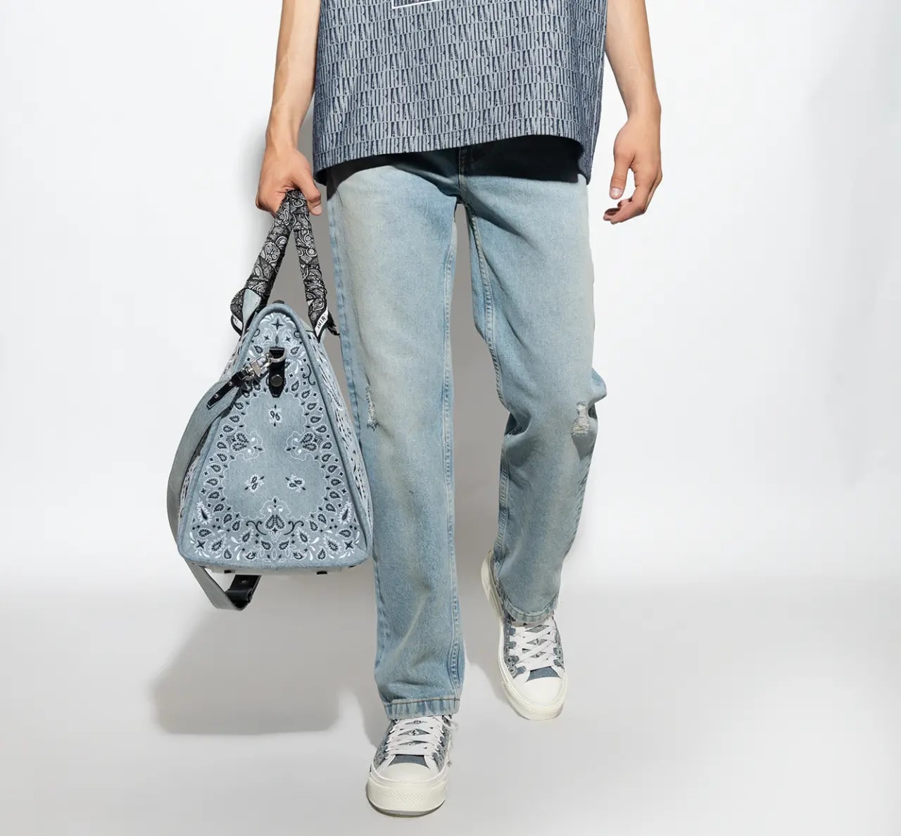Giày Amiri Court High 'Clay Indigo' PF23MFS012-408 — ảnh 3