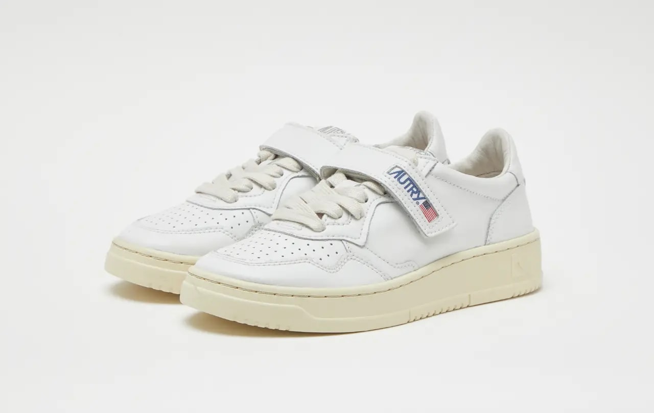 Giày Autry Strip Medalist Low Leather 'White' ASLW-LV01 — ảnh 2