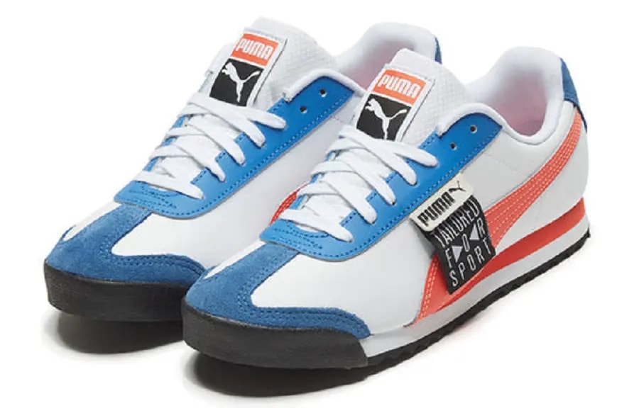 Giày Puma Roma Classic Sports 'White Blue' 371614-02 — ảnh 3