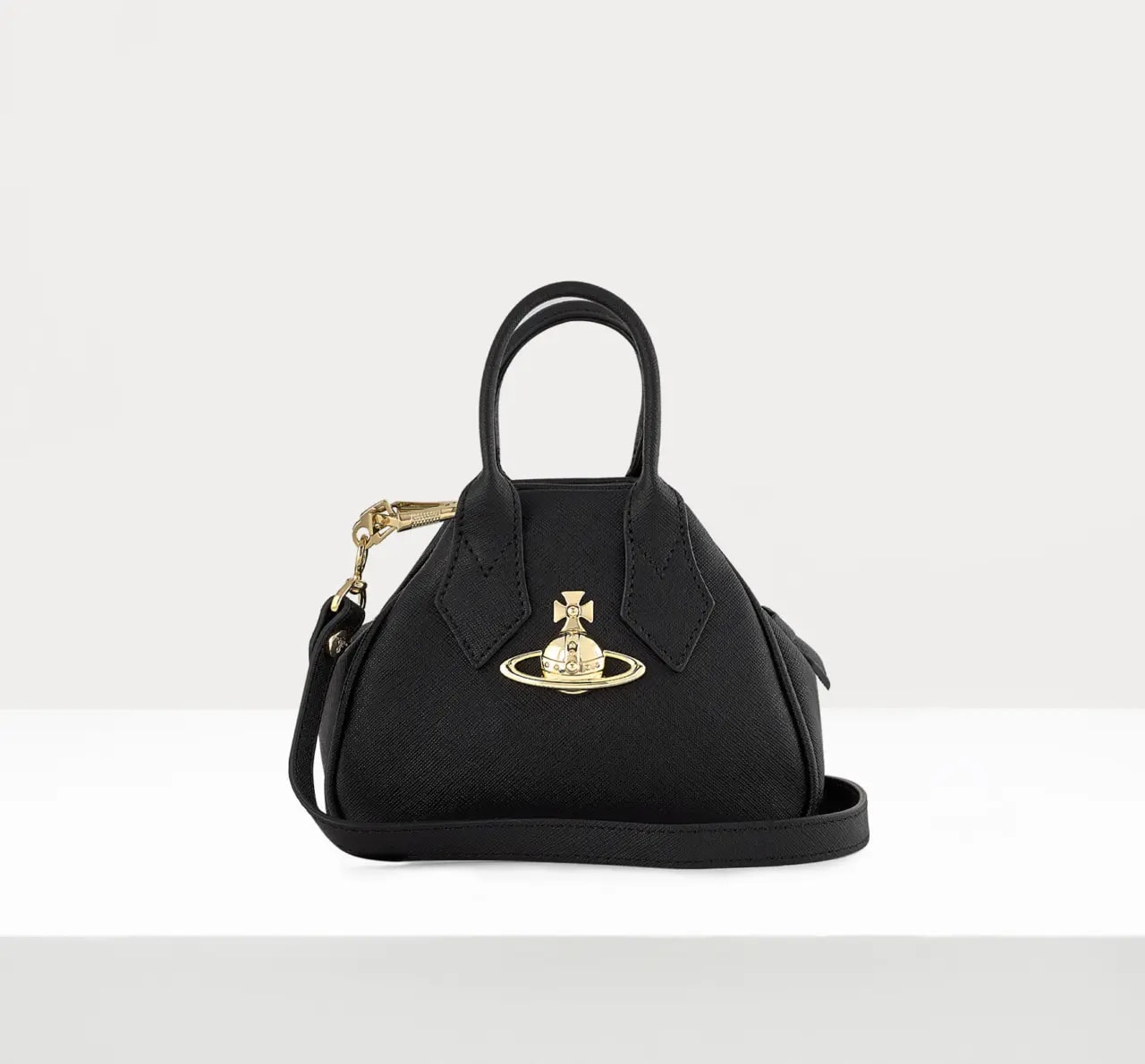 Túi Vivienne Westwood Saffiano 'Black' 45030009L001NN403 — ảnh 3
