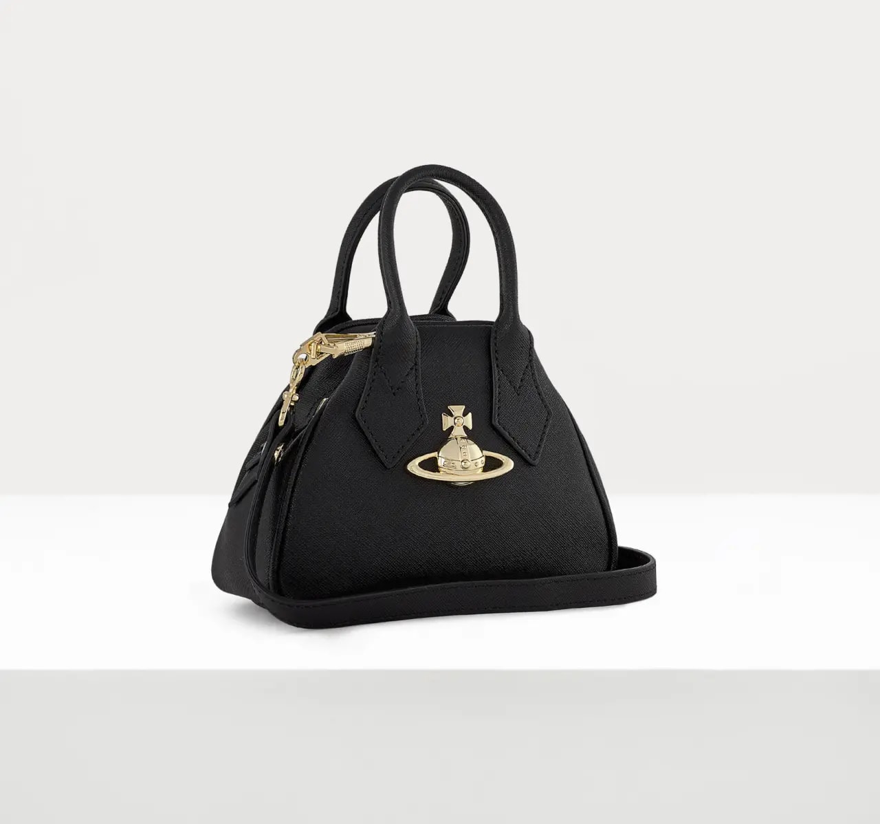 Túi Vivienne Westwood Saffiano 'Black' 45030009L001NN403 — ảnh 4